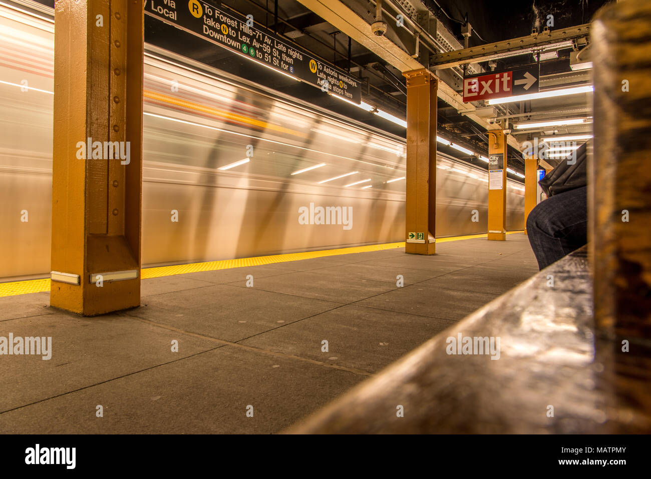 U-Bahn-Station in New York Stockfoto