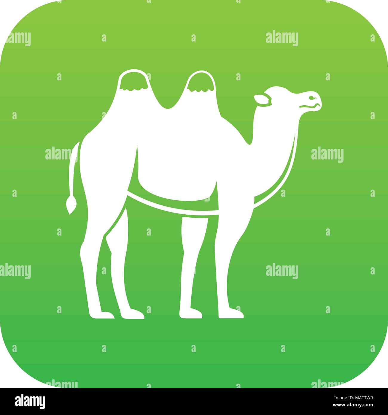 Kamel Symbol Digital Green Stock Vektor