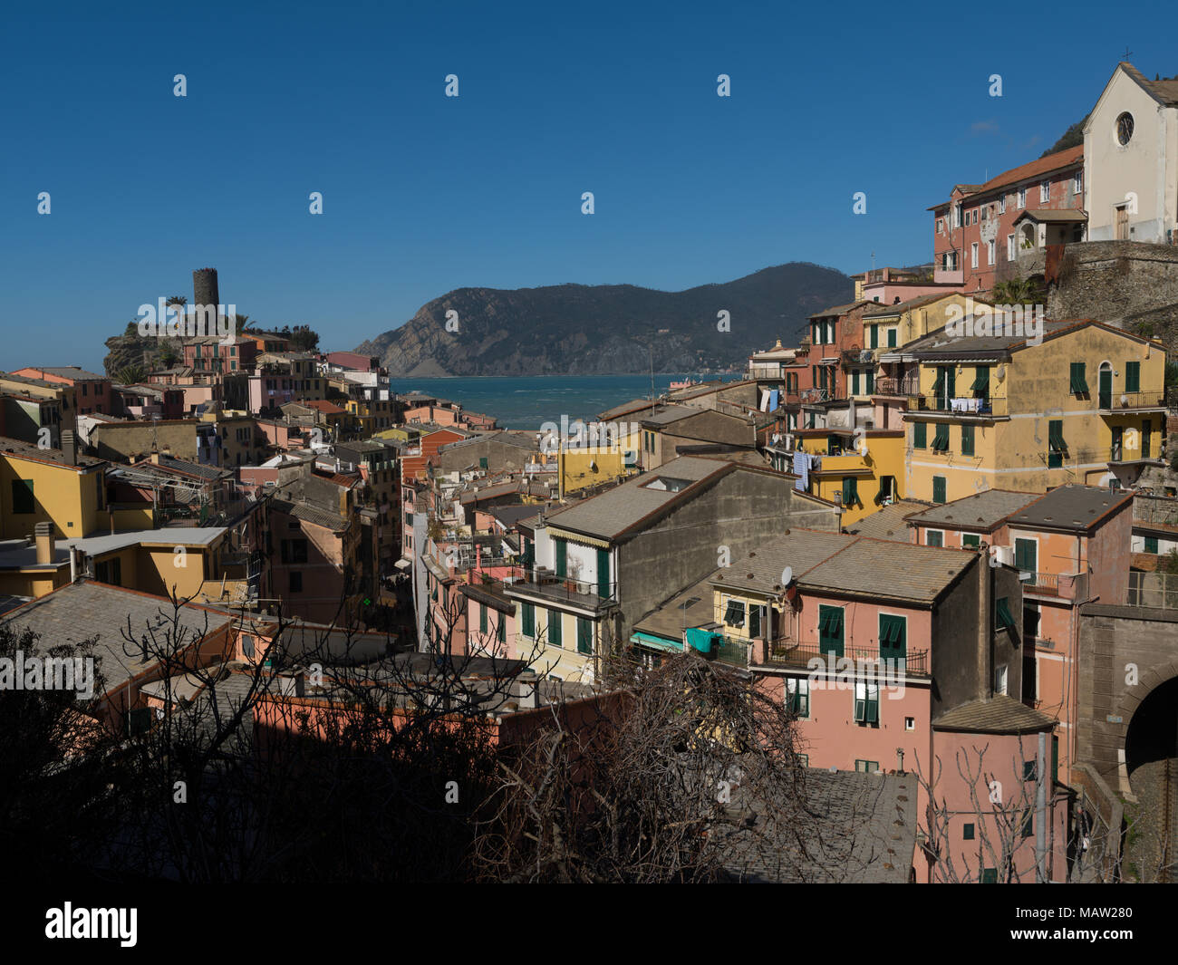 Vernazza, Ligurien, Italien Stockfoto