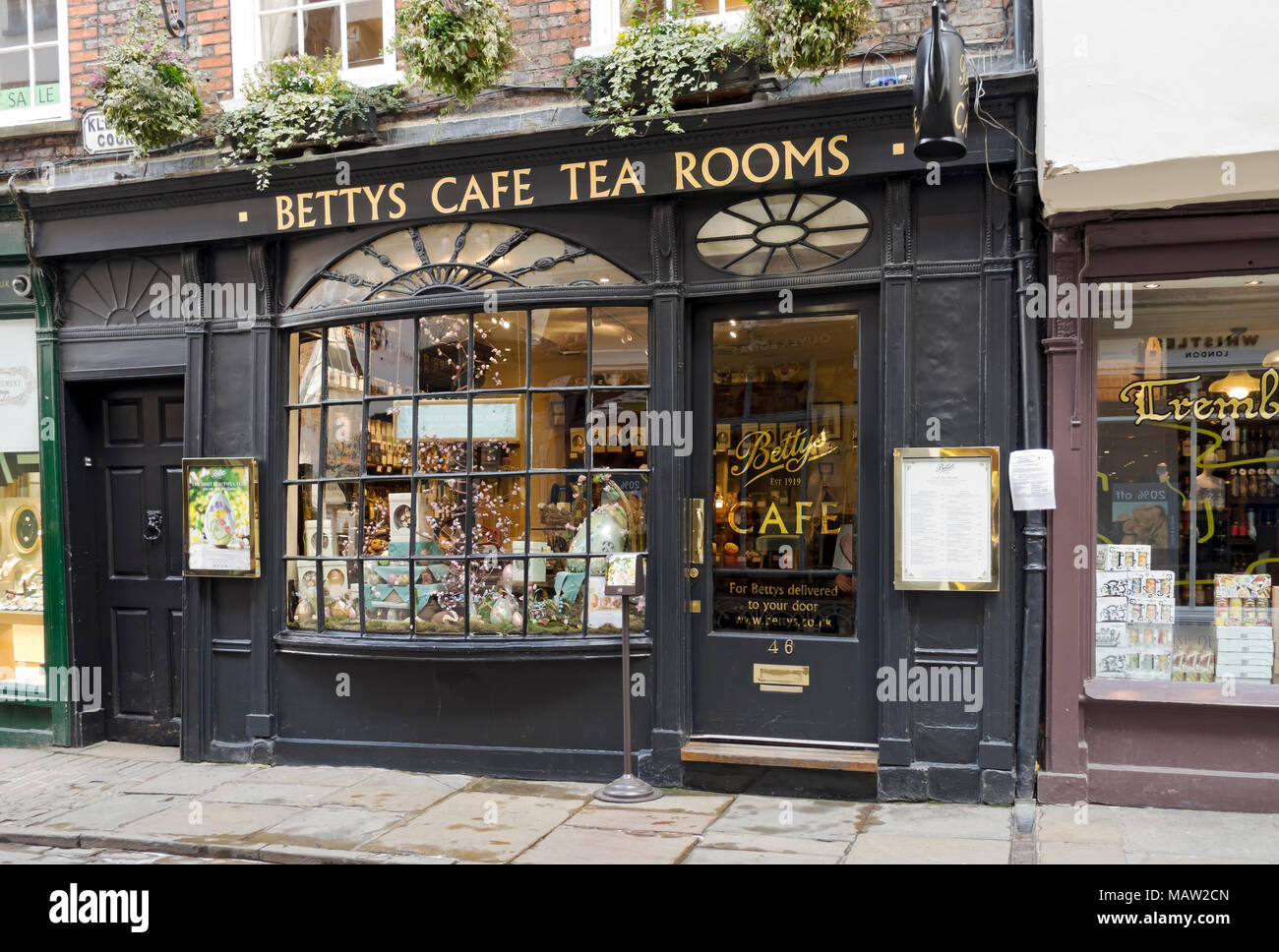 Wenig Bettys Cafe An Ostern Stonegate York North Yorkshire