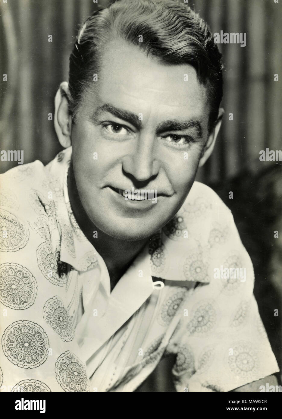 Porträt der amerikanischen Schauspieler Alan Ladd Stockfoto