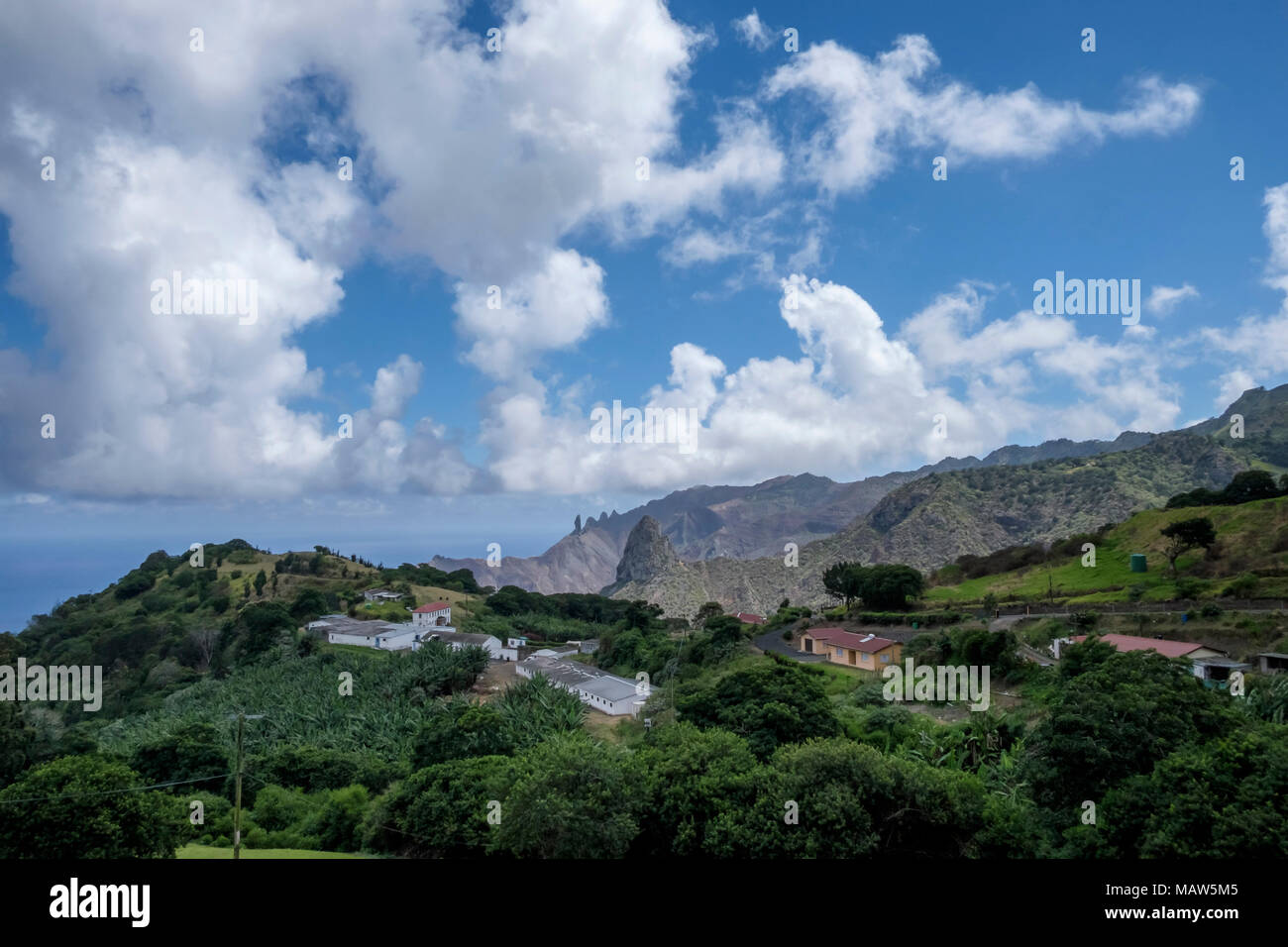 St Helena Landschaft, St Helena Island South Atlantic Stockfoto