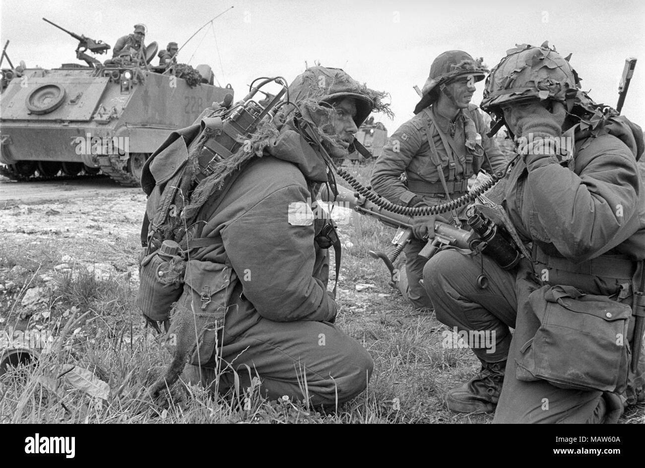 NATO-Übungen in Deutschland, kanadische Truppen (Oktober 1983) Stockfoto