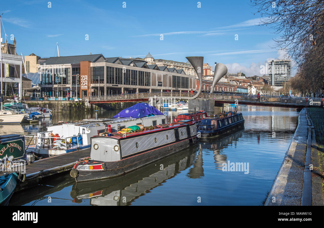 Bristol Schwimmenden Hafen westlich von England, Großbritannien Stockfoto