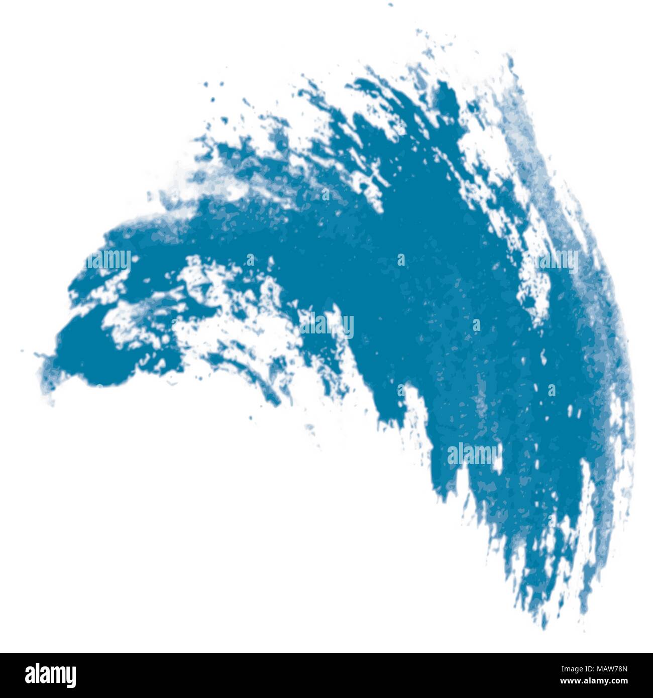 Dark Blue Aquarell feather geformte Hintergrundmuster, Vector Illustration Stock Vektor