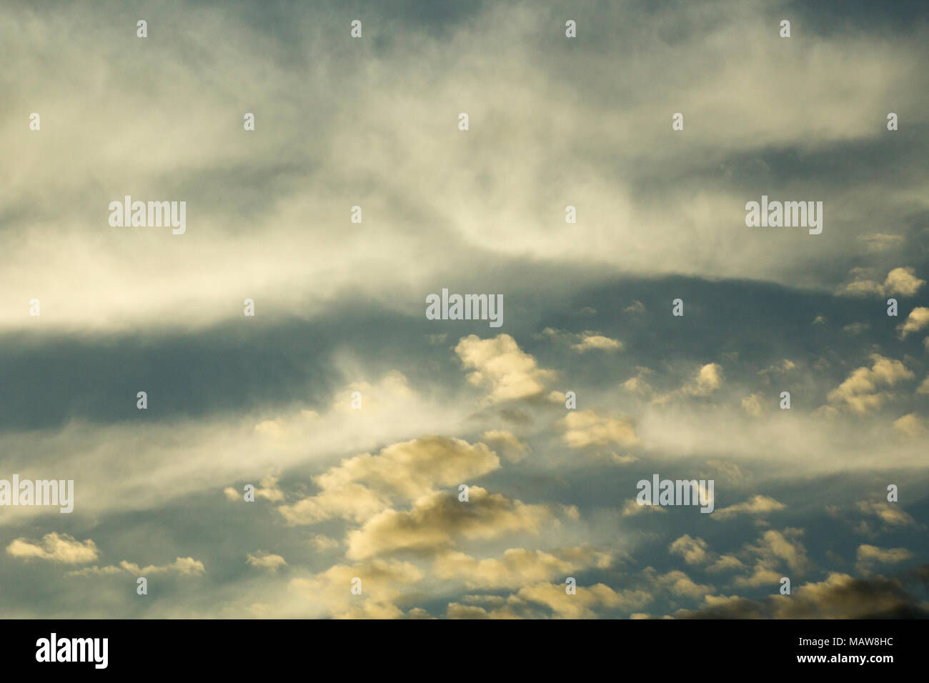 Sonnenuntergang Himmel. Abstrakte Natur Hintergrund. Stockfoto