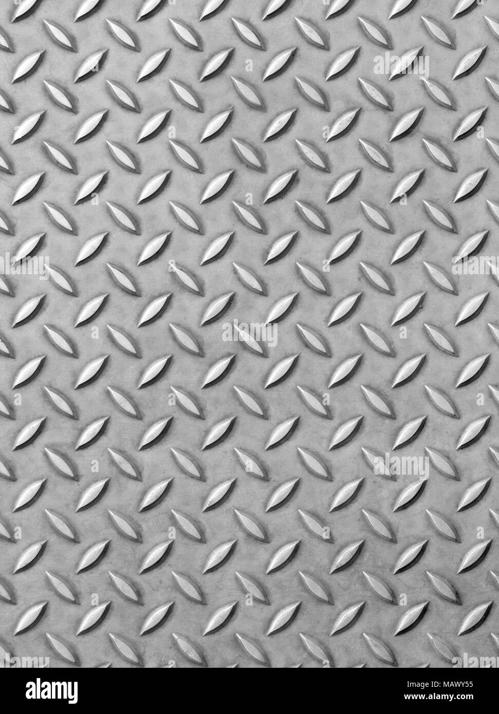 Metallplatte Hintergrund oder Hintergrund. Platte aus Aluminium, silber Metall Textur mit kopieren. Stockfoto