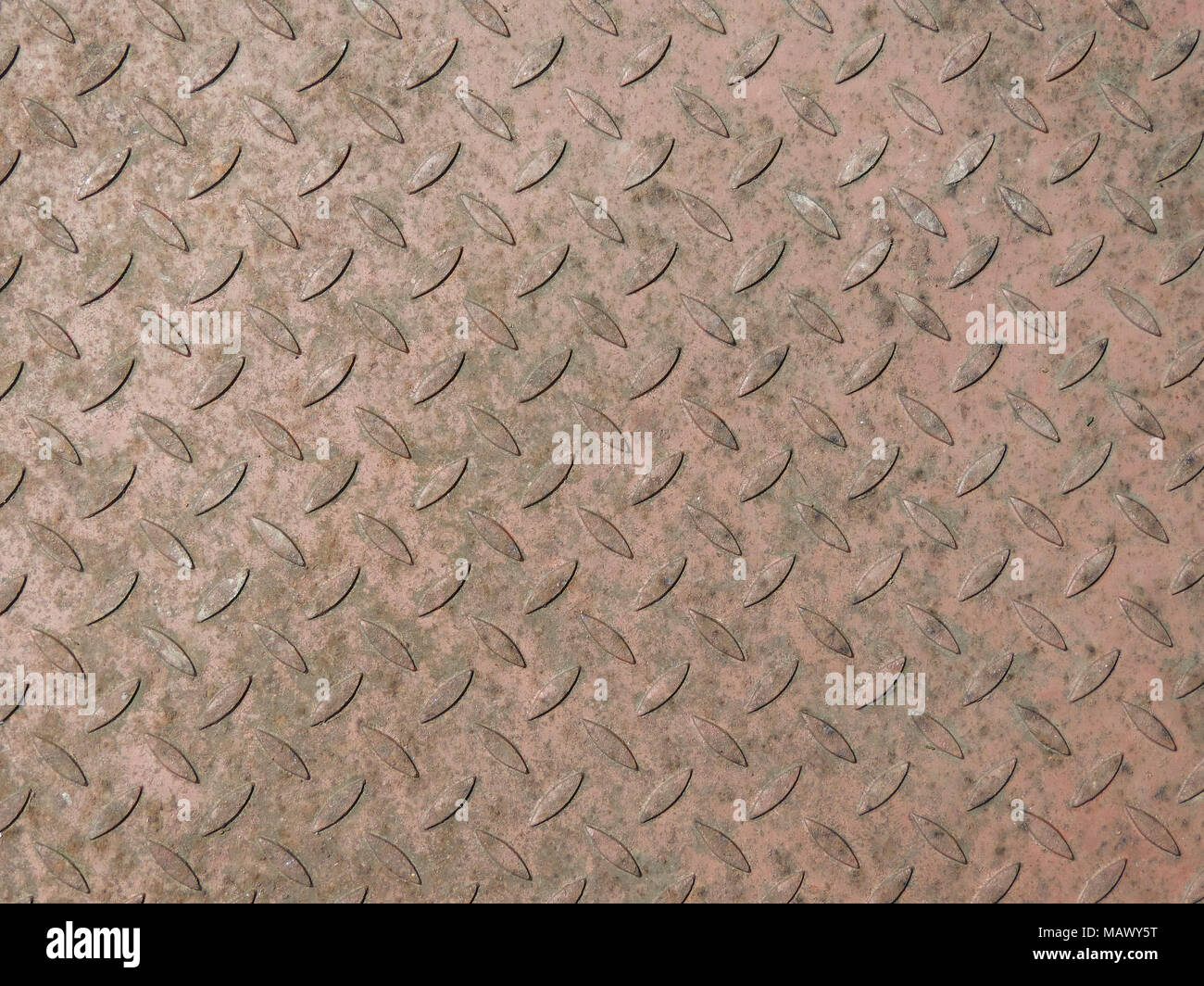 Metallplatte Hintergrund oder Hintergrund. Rusty Platte aus Aluminium, verwitterte Metall Textur mit kopieren. Stockfoto