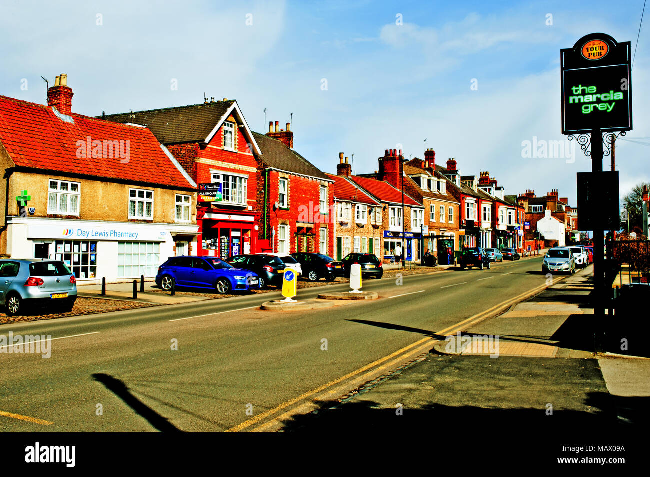 Der Black Bull Inn, Yarm on Tees Stockfoto