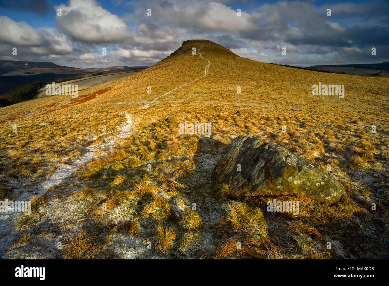 Crook Hill im Winter, Bamford, der Peak District, England (8) Stockfoto