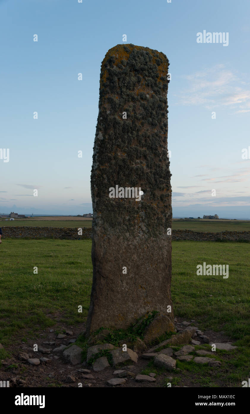Stan Stane, North Ronaldsay, Orkney Stockfoto