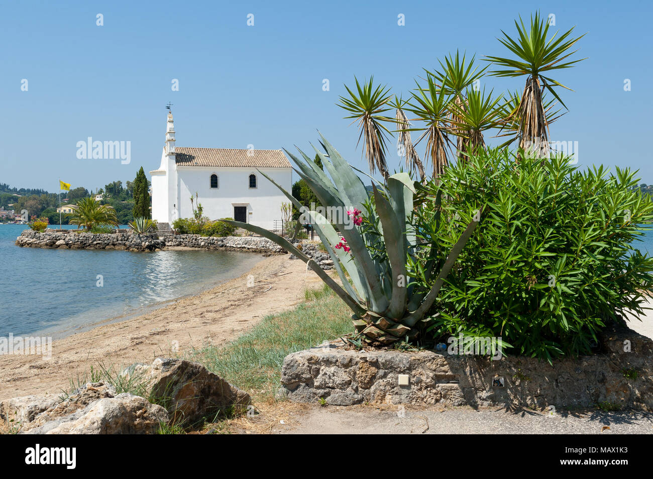 Kirche von Ipapandi, Komeno, Bucht von Gouvia, Korfu, Ionische Inseln ...