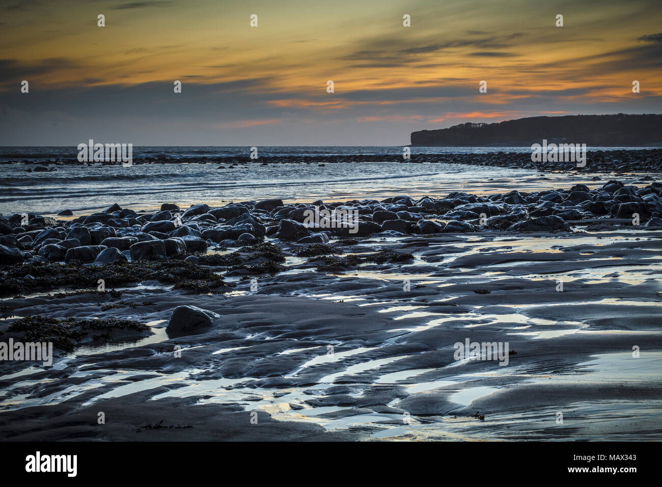 Llantwit Major Strand Glamorgan Heritage Coast UK Stockfoto