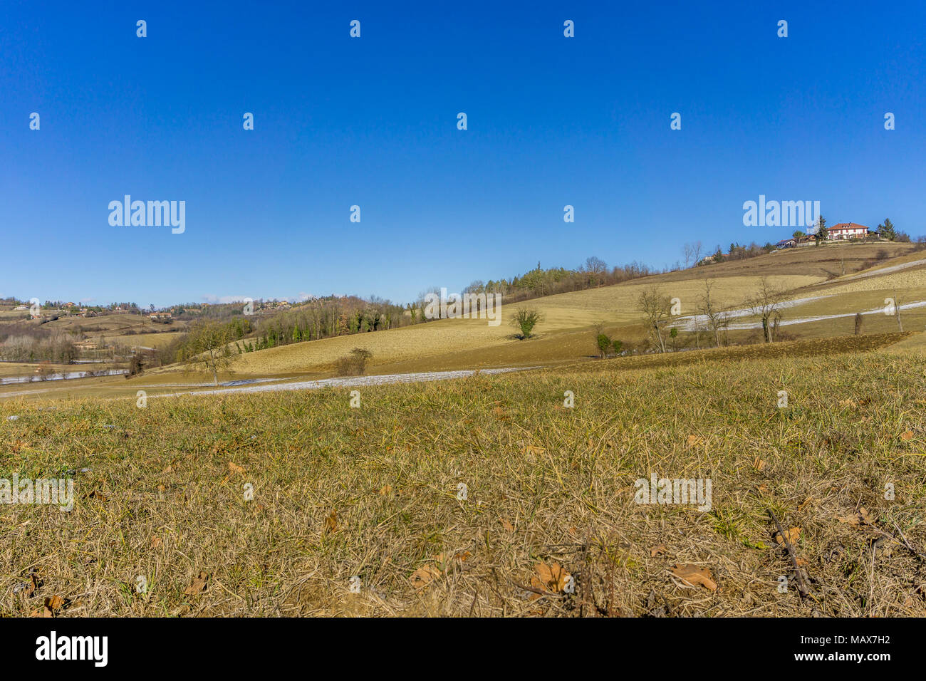 Landschaft Landschaft, Panorama der Hügel von Turin Stockfoto