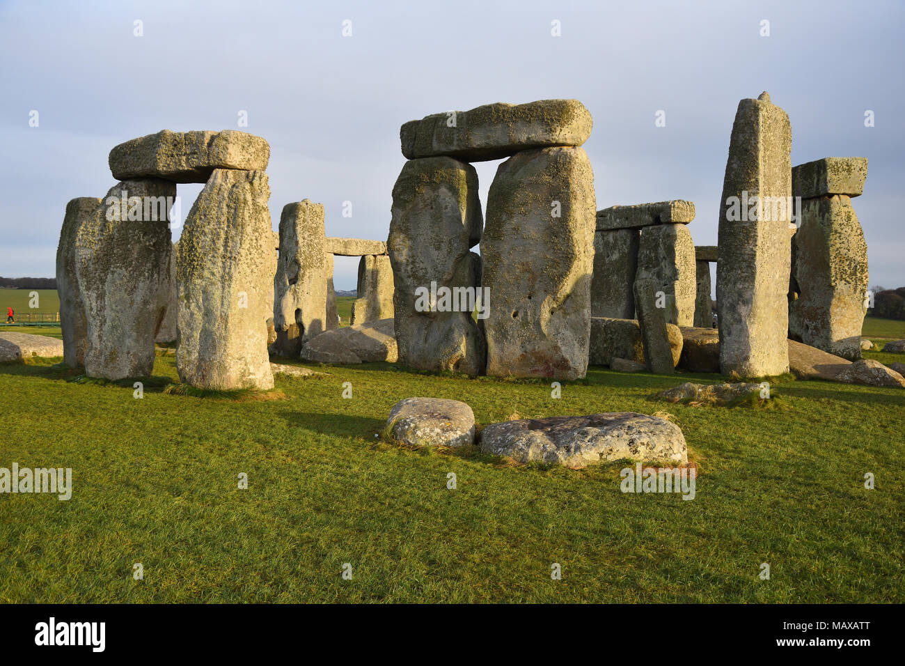 Stonehenge - einer der populärsten europäische Bankenzentrum Attraktionen. Stockfoto