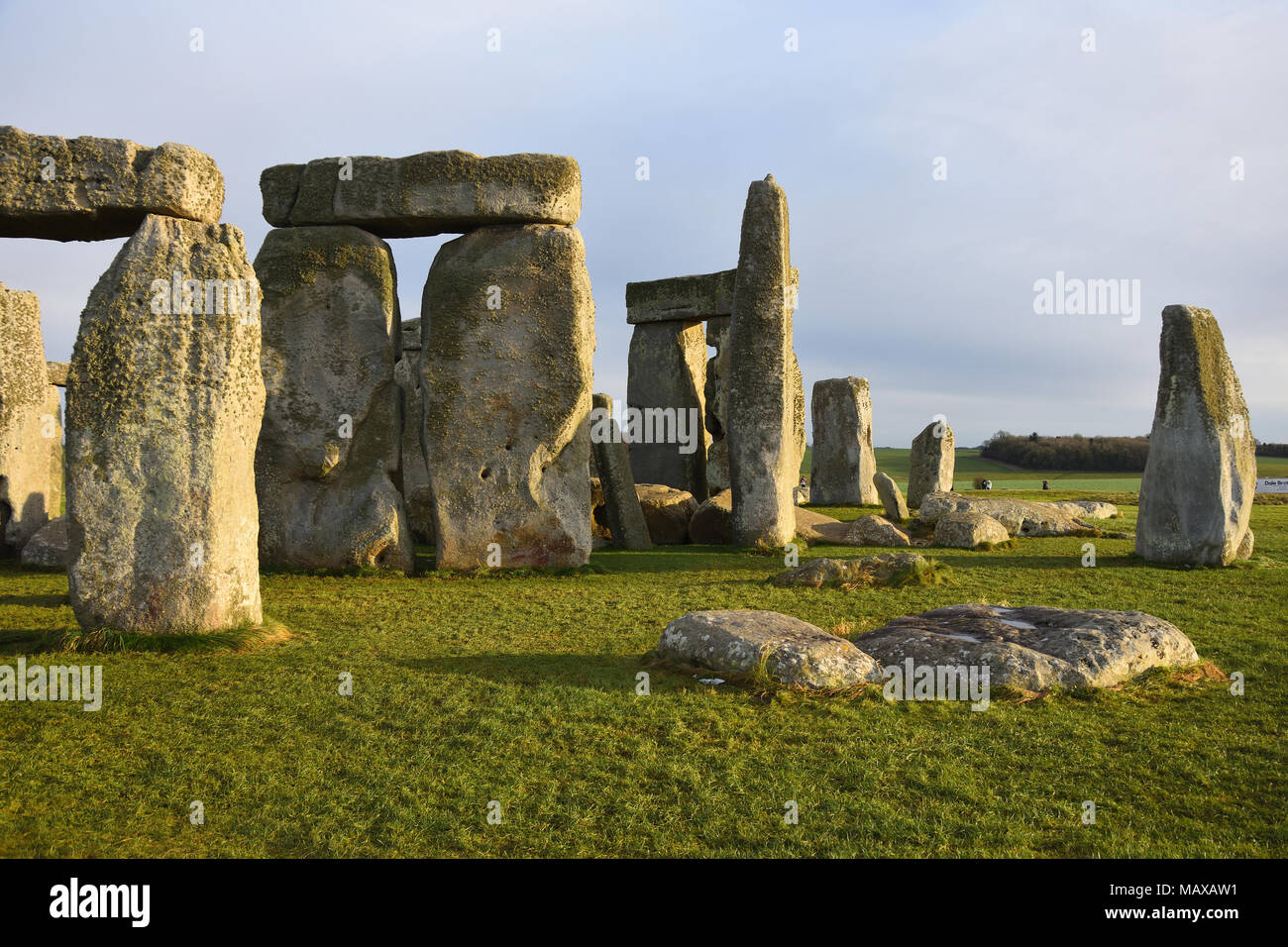 Stonehenge - einer der populärsten europäische Bankenzentrum Attraktionen. Stockfoto