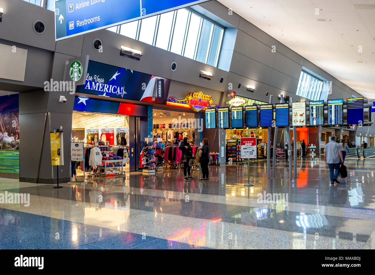 Inside las vegas airport terminal -Fotos und -Bildmaterial in hoher  Auflösung – Alamy