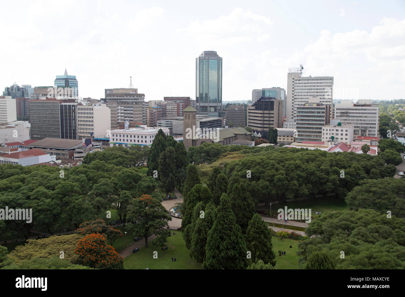 Afrika Platz der Einheit in Harare, Simbabwe. Stockfoto