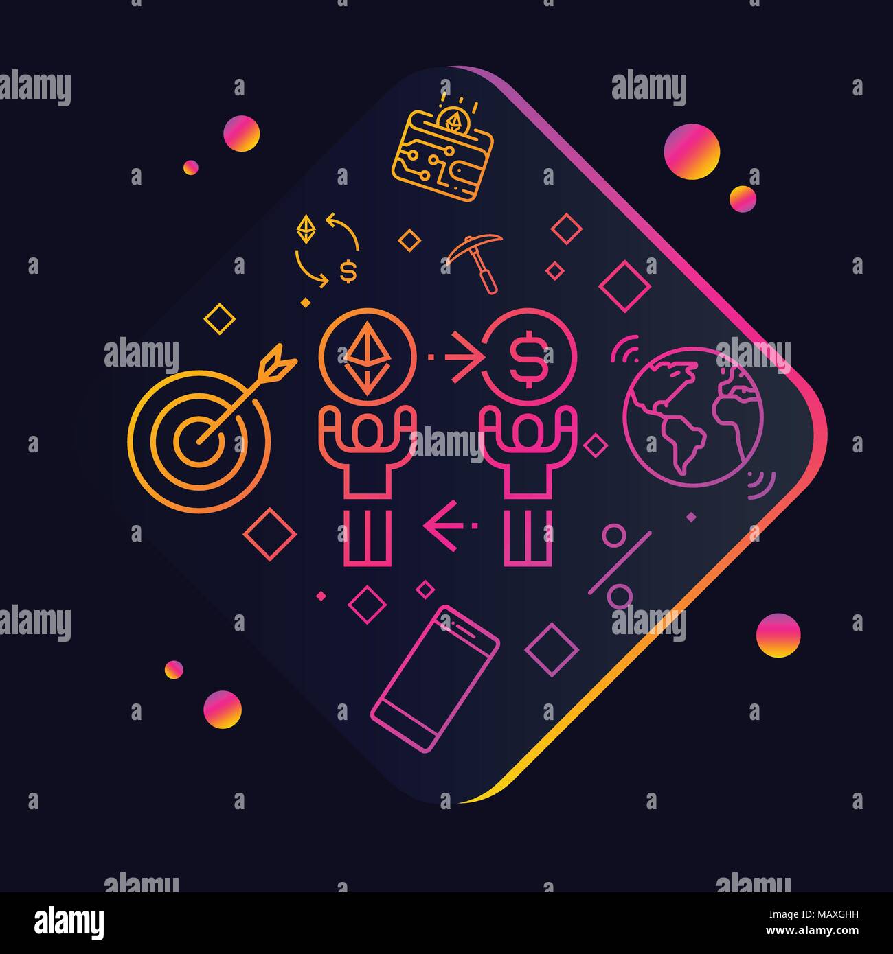 Des astraleums Vector Illustration Stock Vektor