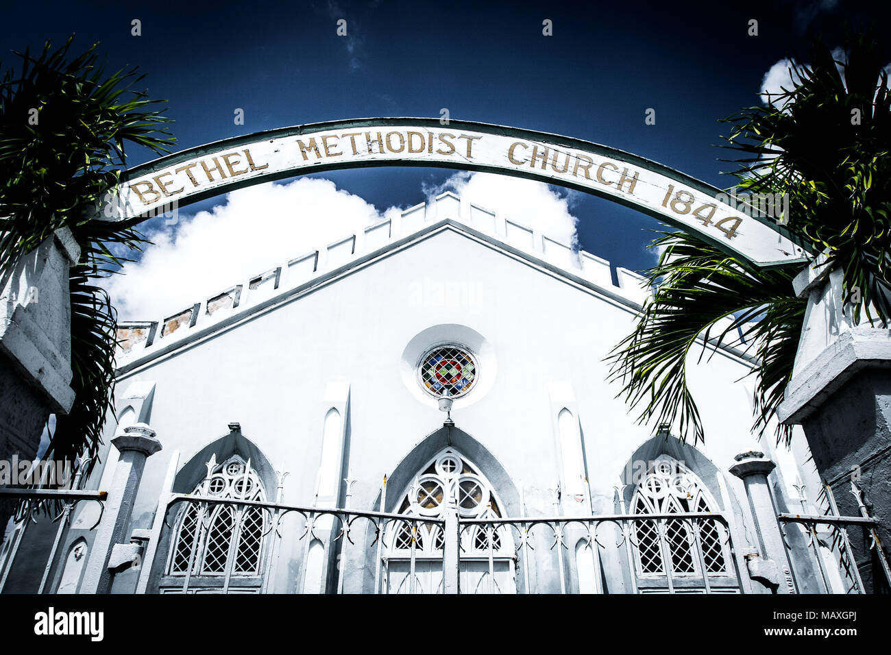 Bethel methodistische Kirche in Bridgetown, Barbados. Barbados ist sagte, das Land mit den meisten Kirchen pro Kopf zu sein. Stockfoto