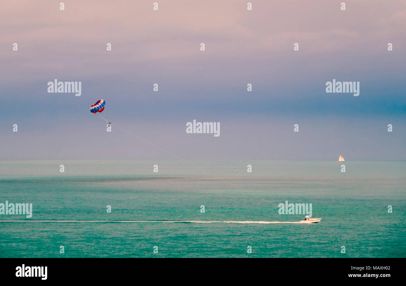 Parasailing in Key West Florida Stockfoto
