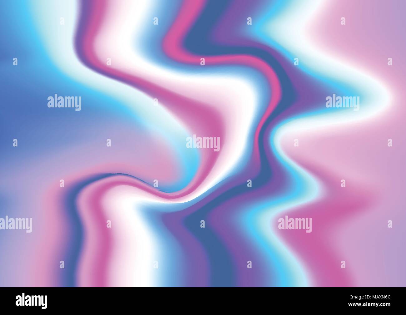 Pastellfarben irisierende holografische Folie Muster und Texturen Hintergrund. Vector Illustration. Stock Vektor