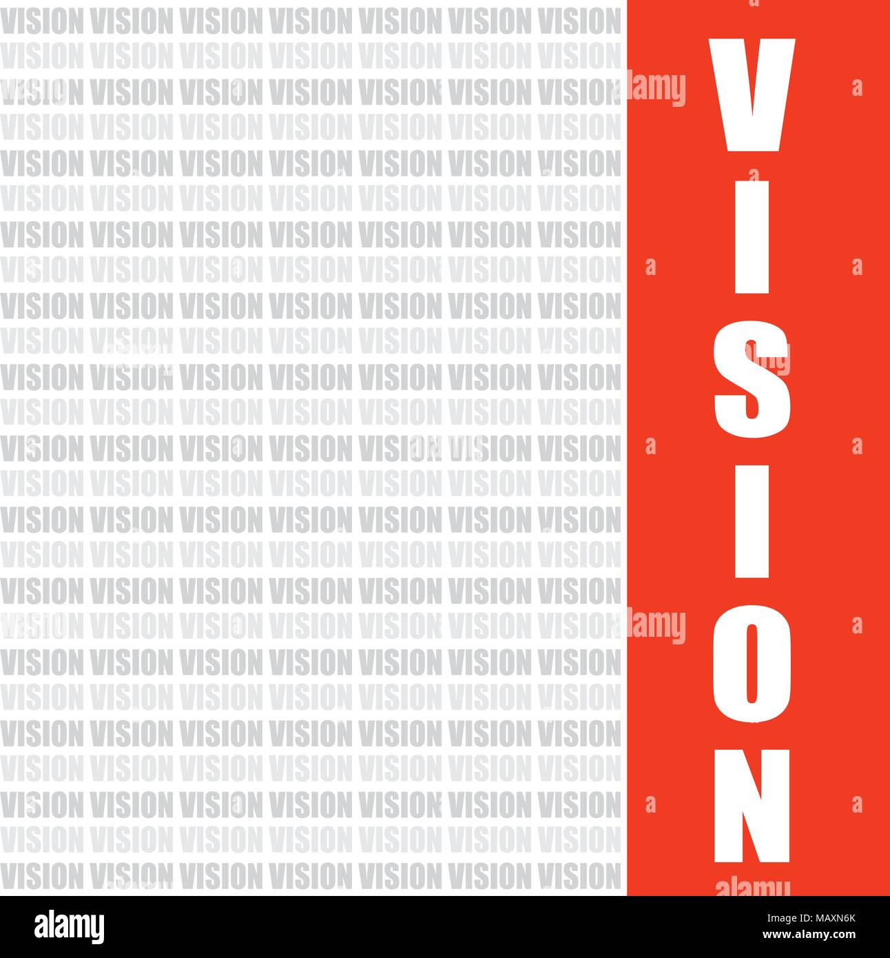 Vision word Cloud, vector Hintergrund Stock Vektor