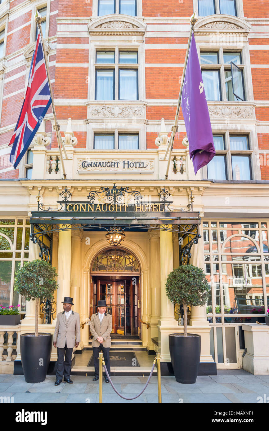 Das Connaught Hotel, London, Großbritannien Stockfoto