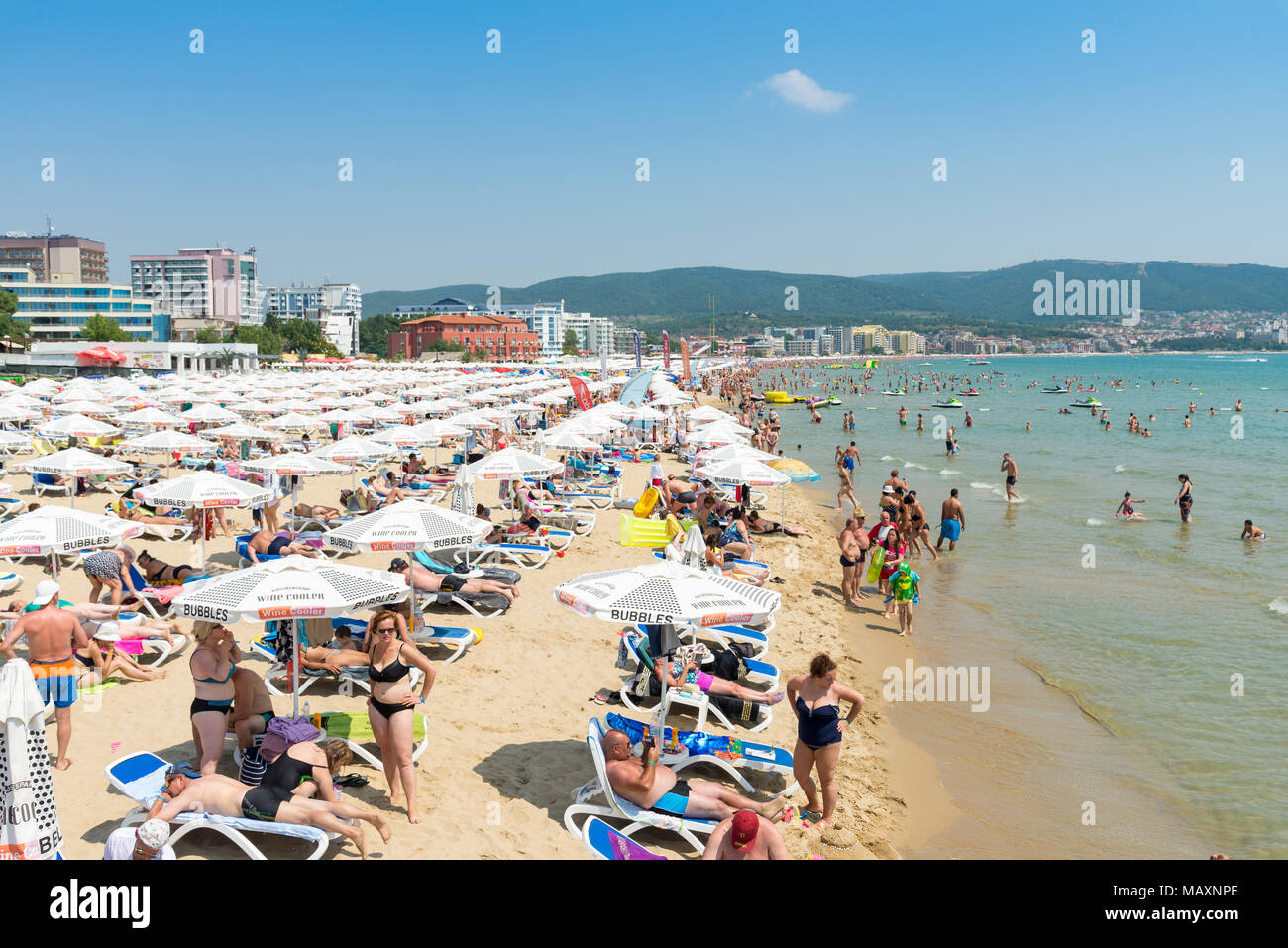 Sunny Beach, Bulgarien Stockfoto