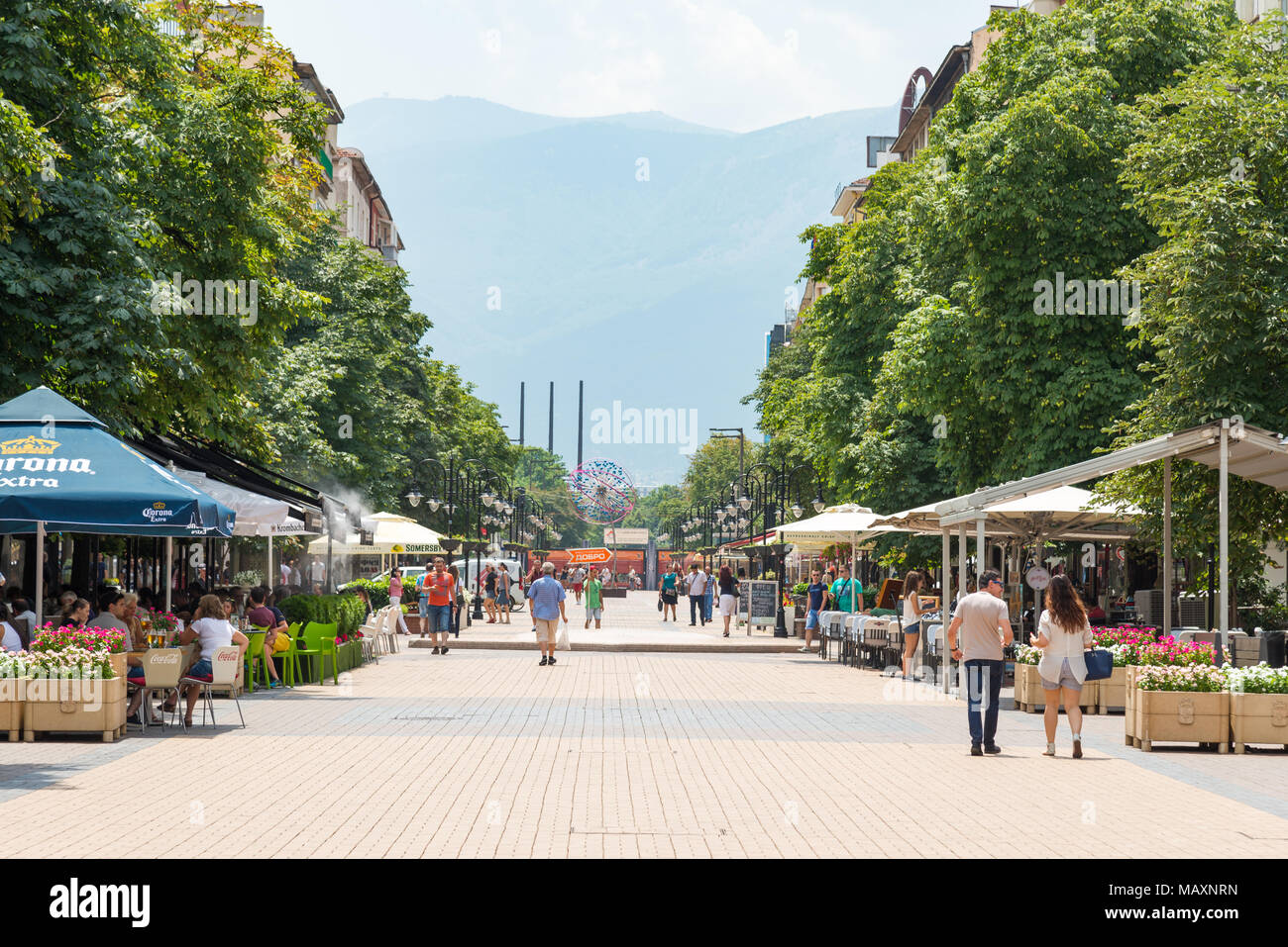 Vitosha Boulevard, Sofia, Bulgarien Stockfoto