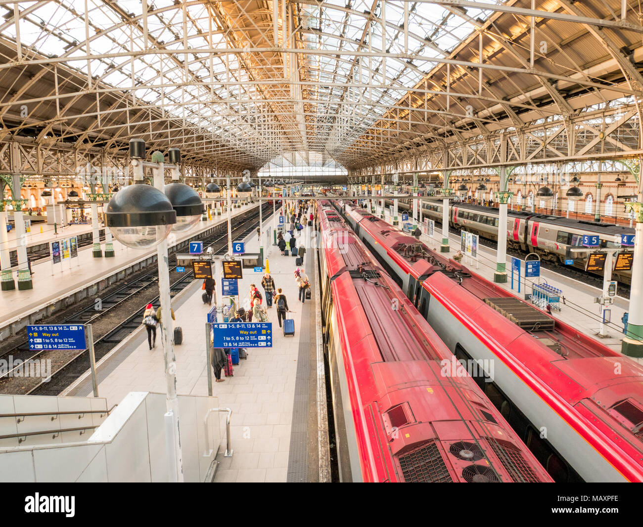 Manchester Piccadilly Station, UK Stockfoto