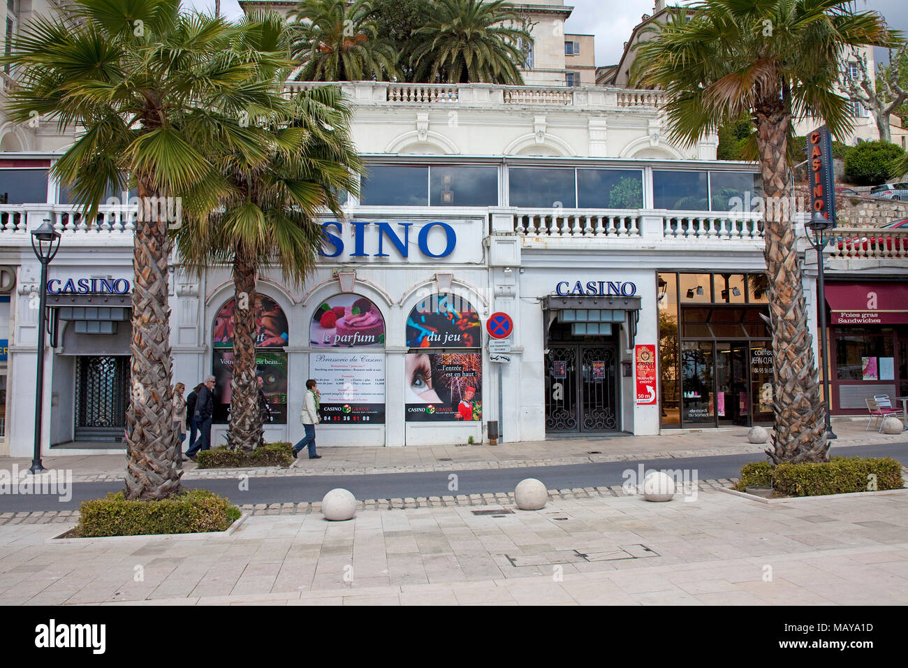 Casino in der Altstadt von Grasse, Alpes-de-Haute-Provence, Südfrankreich, Frankreich, Europa Stockfoto