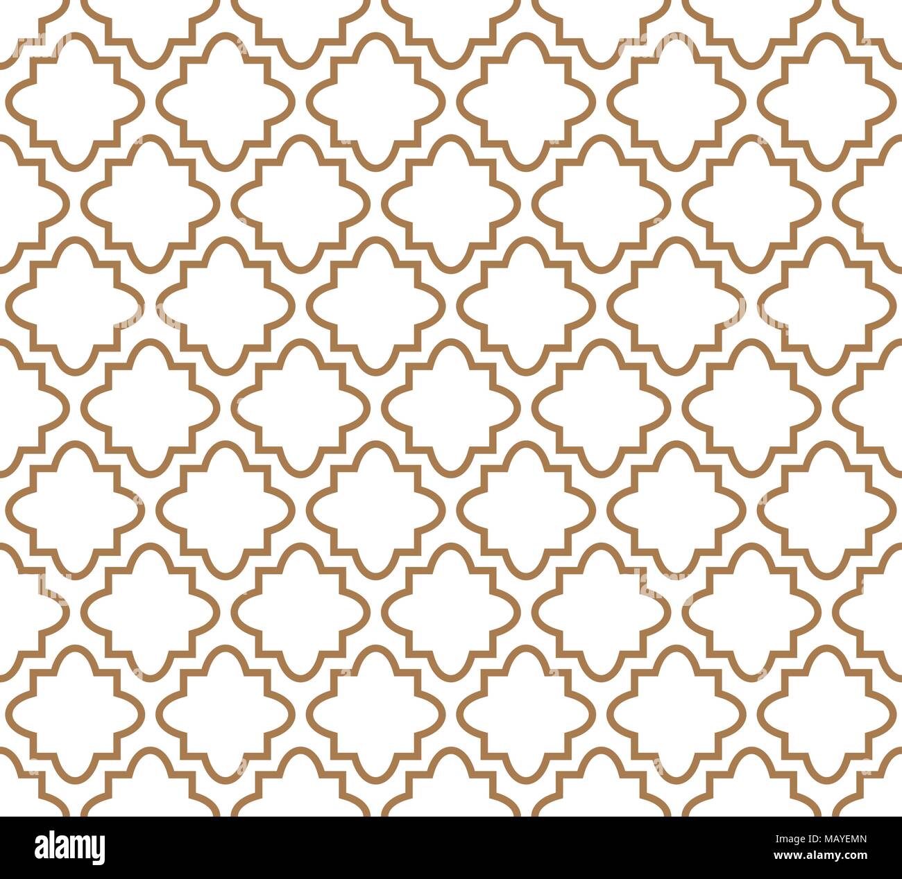 Nahtlose Muster im islamischen Stil, Vektor Geometrisches Ornament Textur oder Hintergrund Stock Vektor