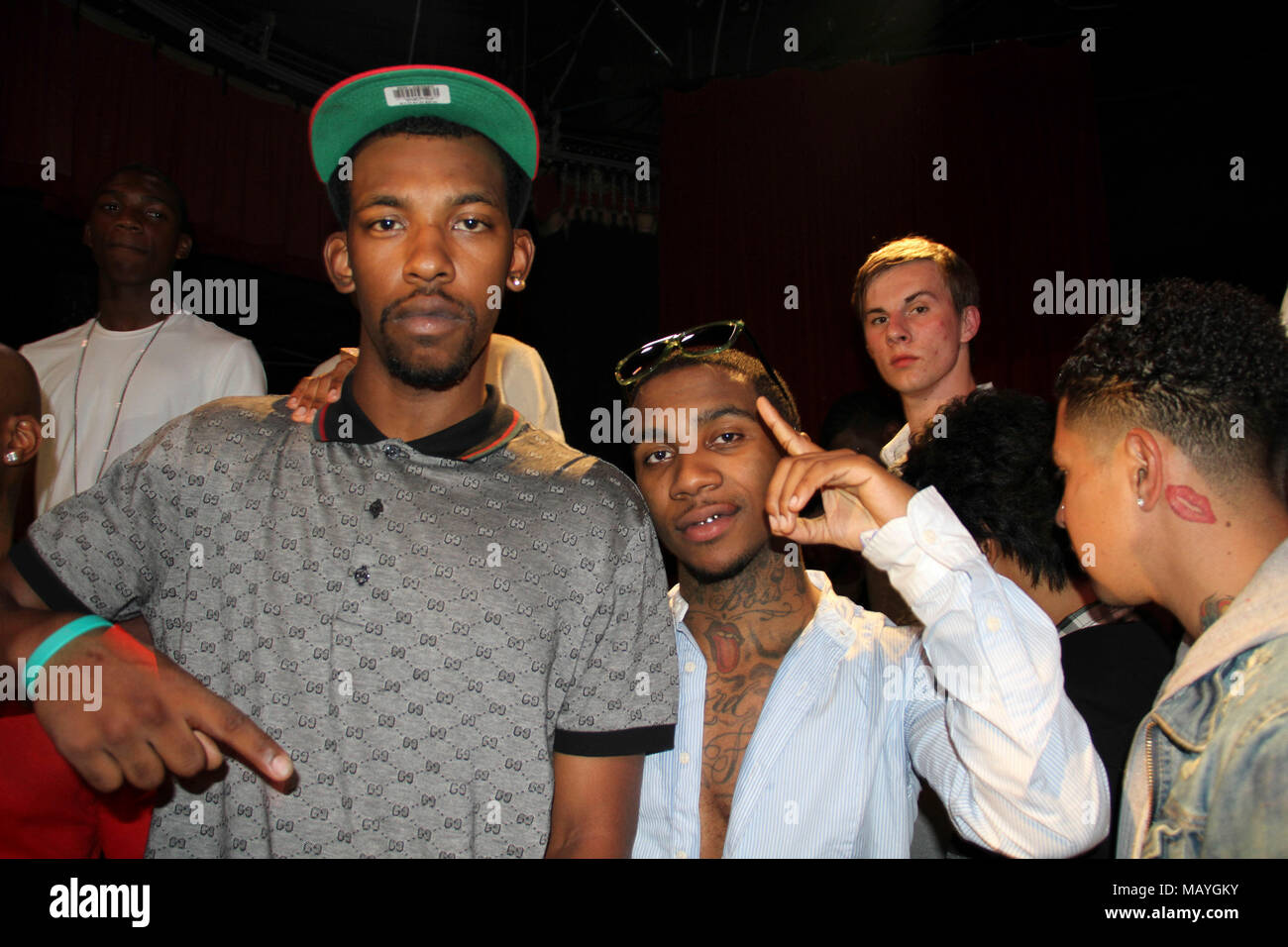 Lil B basierend auf Gott (r) nimmt an soulja Boy Tell'Em aka Deandre Weg 20. Geburtstag im Hochland in Hollywood, Ca. Stockfoto