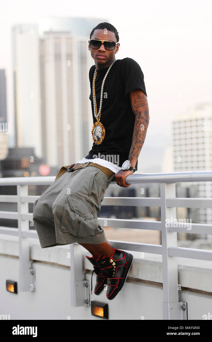 Deandre Weise alias Soulja Boy Tell'Em portrait am 25. September in Los Angeles, Kalifornien 2009. Stockfoto