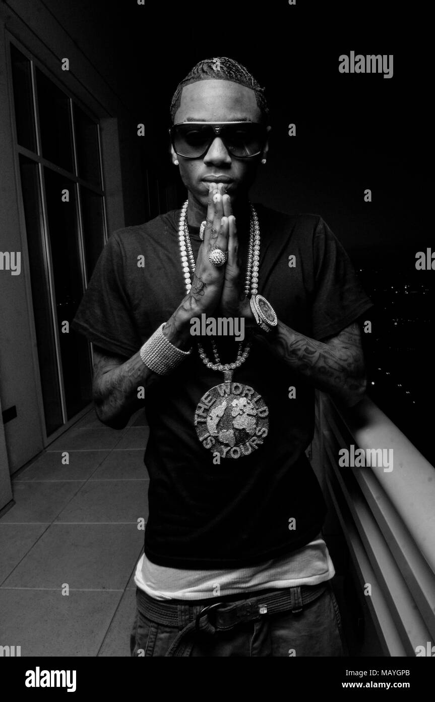 Deandre Weise alias Soulja Boy Tell'Em portrait am 25. September in Los Angeles, Kalifornien 2009. Stockfoto