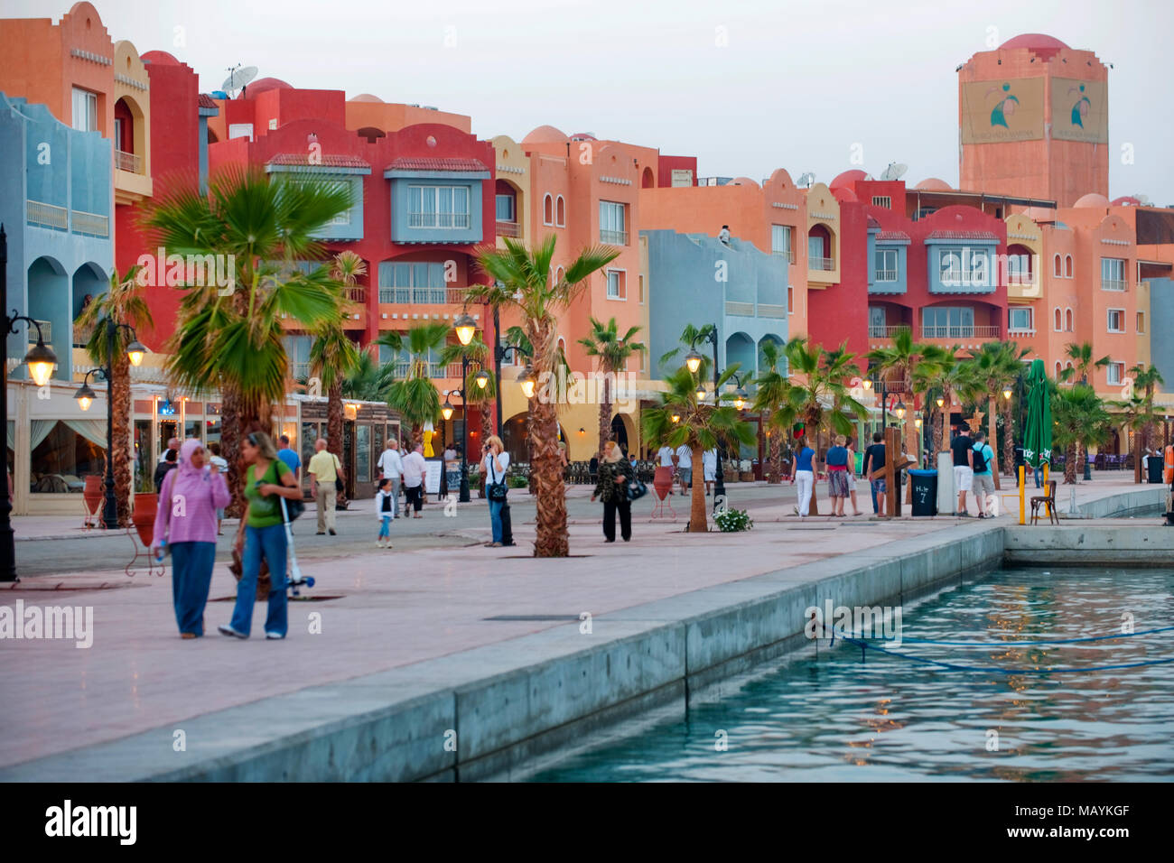 Ägypten, Hurghada, Marina Stockfoto