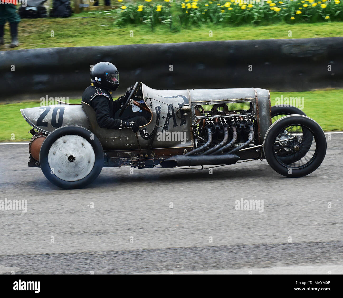 Richard Scaldwell, GN JAP GP Special, Kropf Schale, 76 Mitglieder treffen, England, Goodwood, März 2018, Sussex, Autosport, Autos, Rundstrecke, Klasse Stockfoto