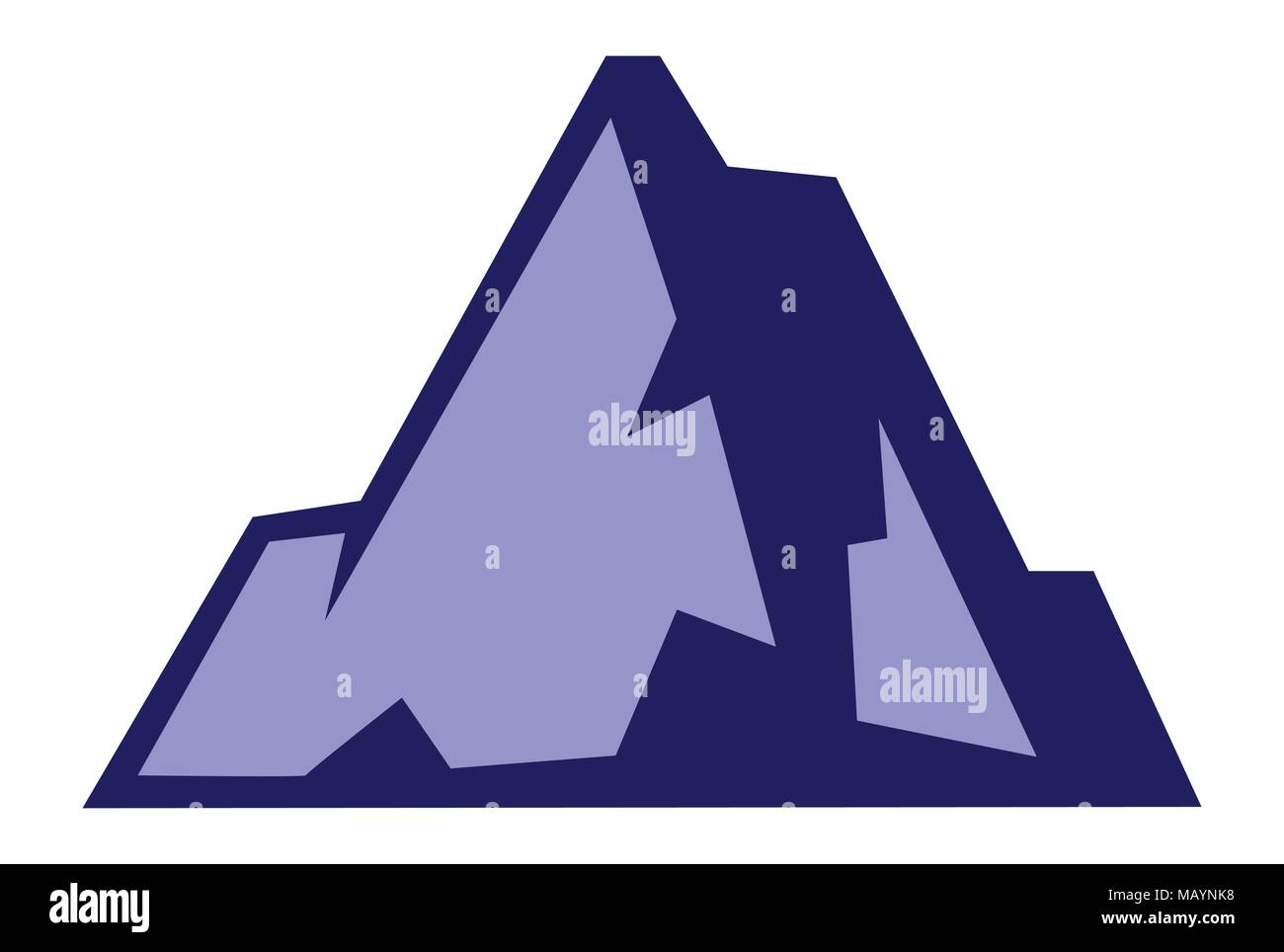 Abstraktes Bergikon-Logo Stock Vektor