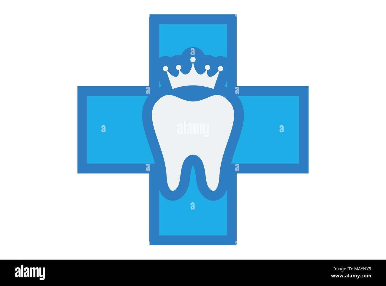Logo-Symbol für die Zahnarztpraxis Stock Vektor