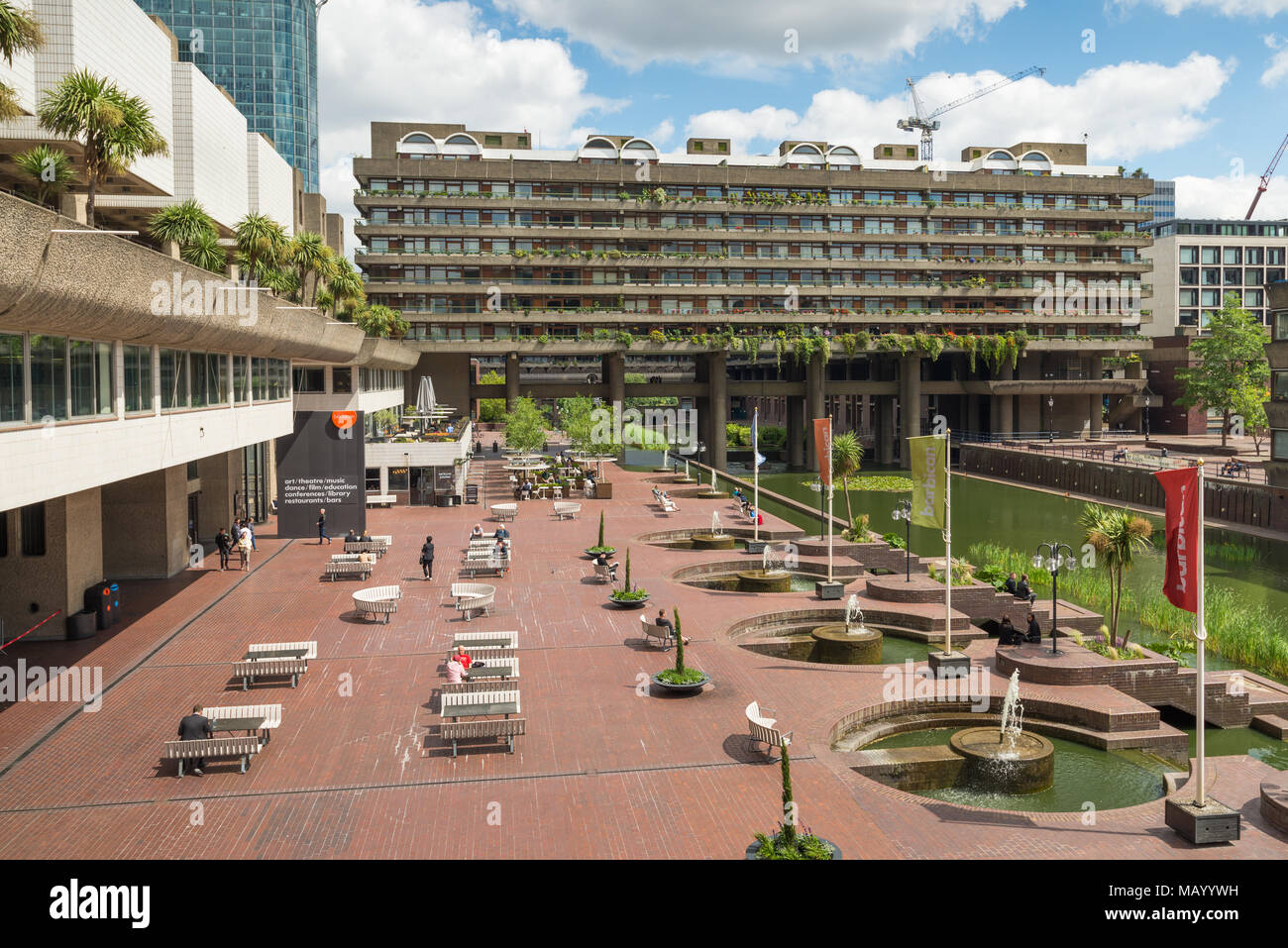 Das Barbican Centre, London, UK Stockfoto