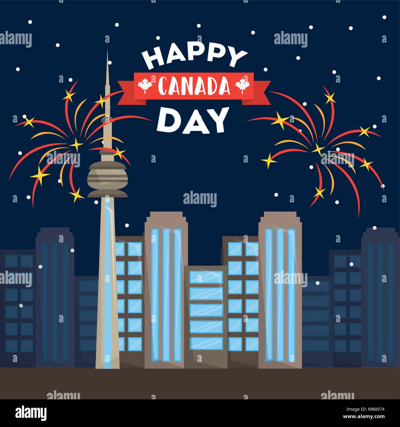 Happy Canada Day Stock Vektor Happy Canada Day Stock Vektor