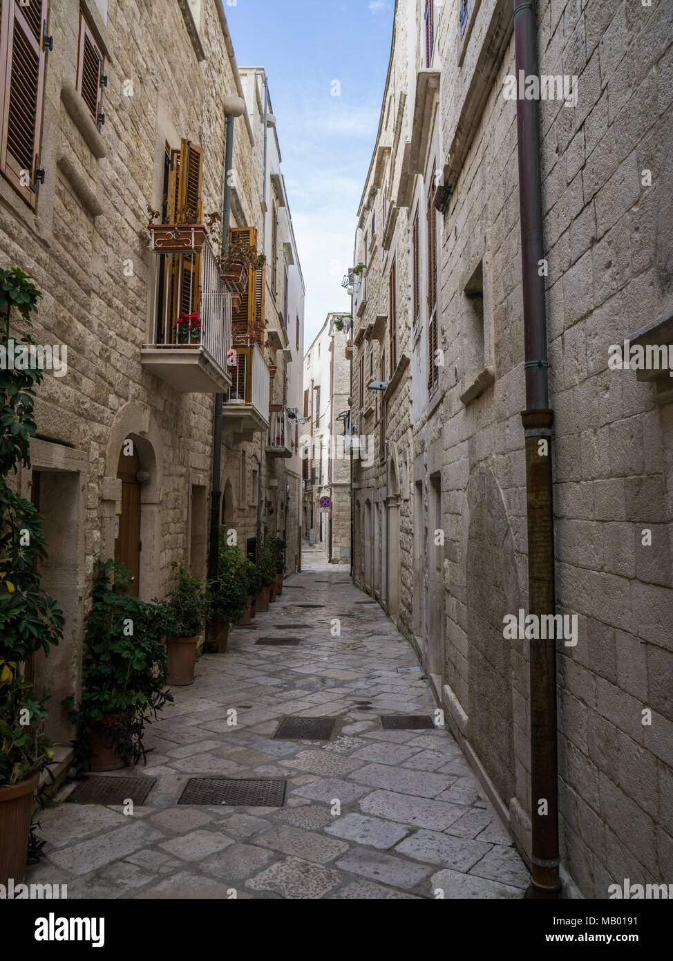 Altstadt Molfetta Street Fotografie Stockfoto