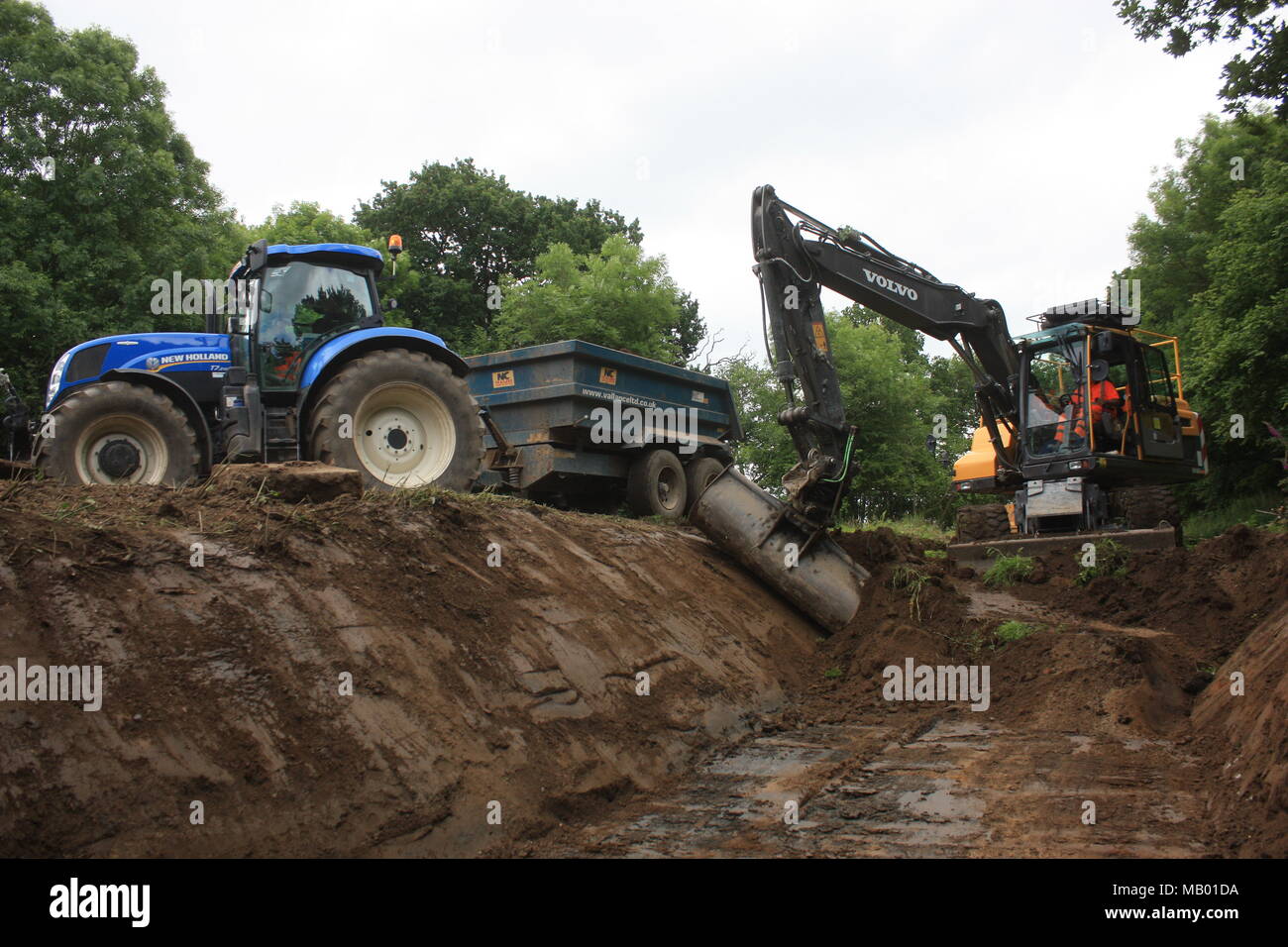 Ventiford. Die Stover Kanal. Teigngrace. Devon. UK. 1/7/16 Stockfoto