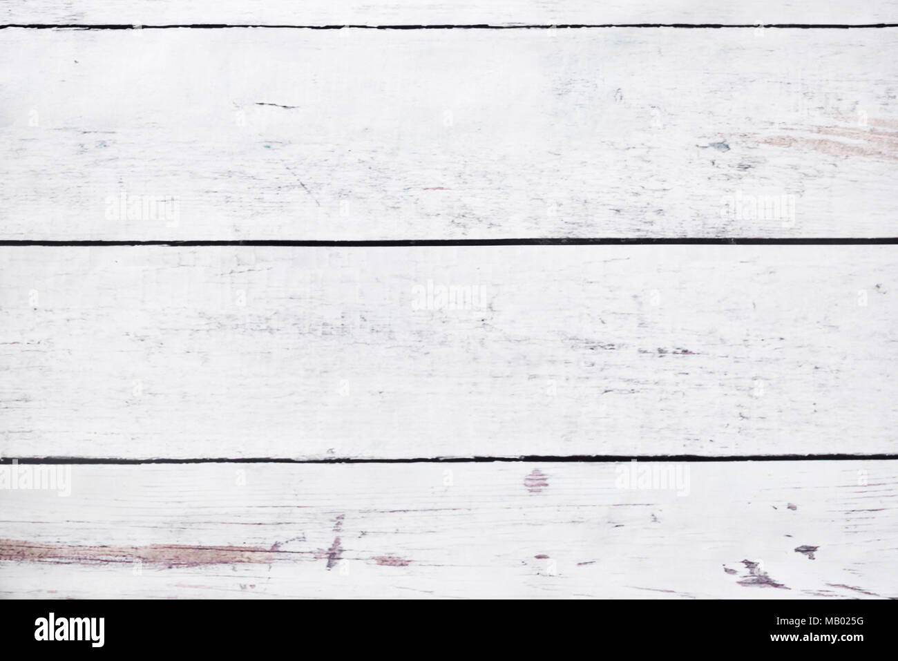 Holzbohlen Hintergrund, weiße Tabelle oder weißen Planken mit kopieren. Holz- Hintergrund. Stockfoto