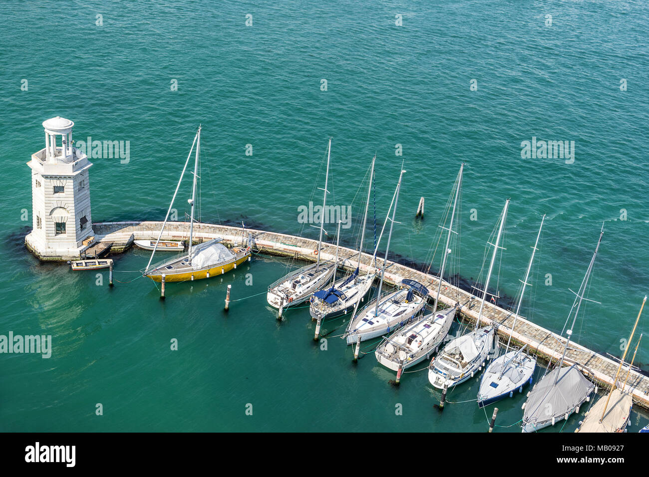 Die marina auf Isola S Giorgio Maggiore in Venedig Stockfoto