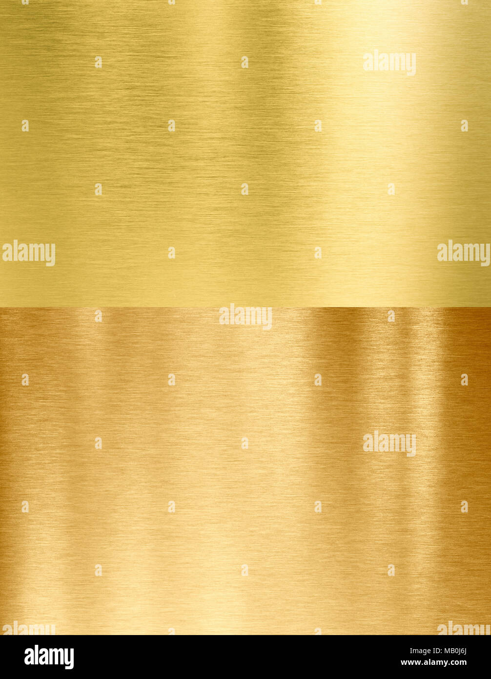 Gold Metall Texturen genäht eingestellt Stockfoto