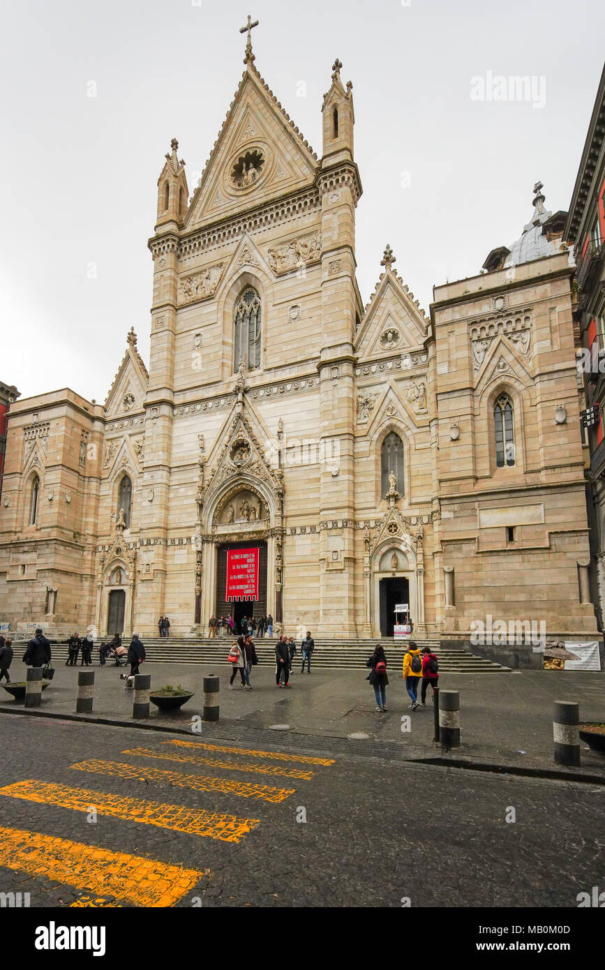 Neapel Kathedrale Duomo di San Gennaro in Italien. Stockfoto