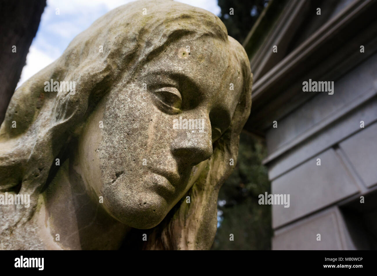 Mute Verzweiflung - protestantischen Friedhof - Rom Stockfoto