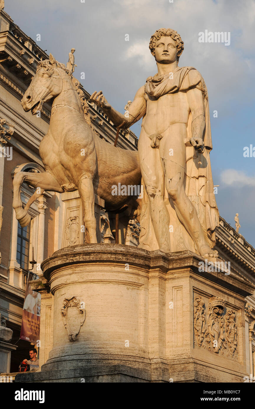 Piazza del Campidoglio, entworfen von Michelangelo mit Balustraden und